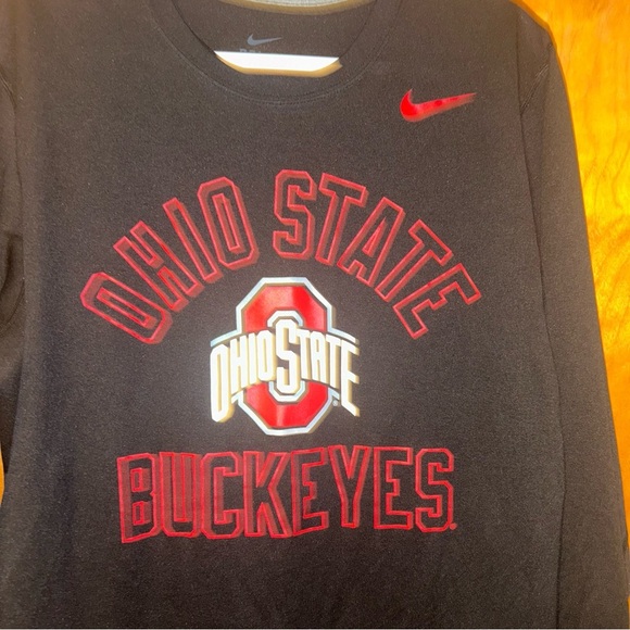 Nike Ohio state buckeyes performance long sleeve tshirtrt size Large L - Picture 3 of 4